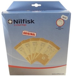 Lot de 5 sacs papier 10 litres pour aspirateur  usage intensif NILFISK Business et Family