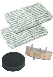 Kit lingettes *2 + cassette anticalcaire + filtre mousse pour nettoyeur vapeur Clean & Steam Rowenta
