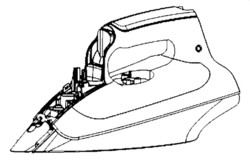 Poigne blanche avec rservoir fer Rowenta Eco intelligence DW6040D1