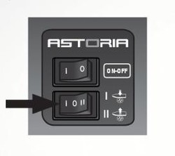 commutateur 3 positions pour table  repasser active Astoria RT322A
