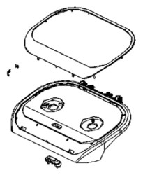 Cadran en plastique pour radiateur ou chauffage soufflant Rowenta Mini Excel SO9281F0/AT0