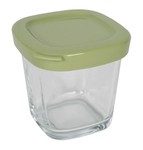 Petit pot en verre + couvercle vert pour yaourtire SEB Multi Dlices YG660 - YG661