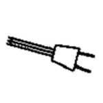 Cable d&#039;alimentation pour machine  pain Bread Maker XXL Baguette OW500330/B70 Moulinex