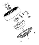 Moteur + turbine pour purificateur d'air Rowenta Pure Air Mini PU1521F0/SCA