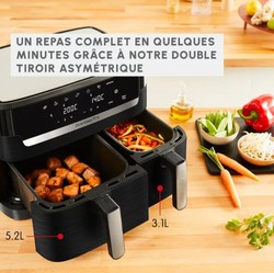 Cuve gauche complte pour friteuse airfryer Dual Easy Fry EZ901820/K20