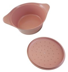L'Incroyable cocotte ovale 20 cm Cookut compatible tous feux - rose guimauve