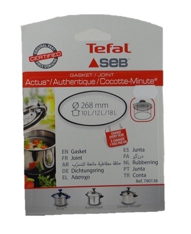 Seb Joint pour cocotte aluminium 10l-12l diamètre 268mm - 790138 :  : Cuisine et Maison