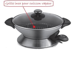 grille inox pour cuisson vapeur du wok Riviera & Bar QC136A