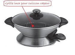 grille inox pour cuisson vapeur du wok Riviera & Bar QC136A