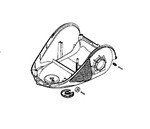 demi botier infrieur + roulettes RS-RT900588 pour aspirateur Rowenta Compact Power Cyclonic
