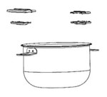 Cuve de cuisson antiadhsive 6,5 litres pour cuiseur lectrique Moulinex Cookeo Infinity CE97