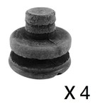 lot de 4 pieds en caoutchouc noir pour robot Magimix Ptissier Multifonction 6200 XL