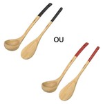 Duo de 2 ustensiles Cookut louche et cuill�re en bois de h�tre - coloris au choix