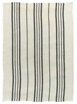 Torchon ray noir et cru Karma 55 x 75 cm - 100% lin Winkler