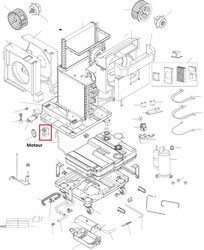 moteur pour climatiseur mobile Delonghi