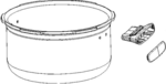 Cuve et poignes pour cuiseur Moulinex Cookeo Mini CE88E310/87A