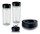 Lot de 2 gourdes + couteau + adaptateur pour blender Braun PowerBlend 9 JB9040BK - Smoothie2Go