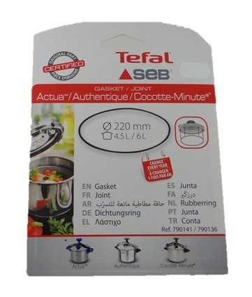 Joint Seb cocotte 4,5/6L, Alu, Inox, 790141, Pièce origine constructeur