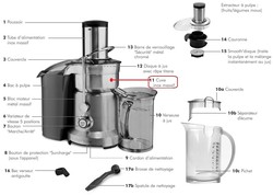 cuve pour centrifugeuse Riviera & Bar PR886A