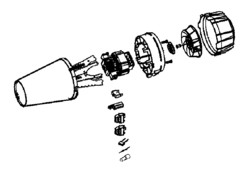 Moteur + rsistance + hlice pour sche-cheveux Calor Pro Expert CV88