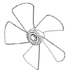 Hlices rotatives noires pour ventilateur Rowenta Turbo Silence Extrme + VU5880F0