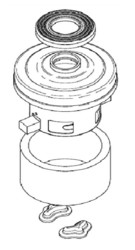 Moteur 220 - 240 V pouraspirateur domestique Nilfisk Meteor - puissance 800 Watts