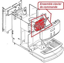 ensemble clavier de commande pour Nespresso Magimix M300