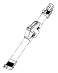 Tube d&#039;aspiration flexible vert pour aspirateur balai Rowenta X-PERT 6.60 Smart RH6470WO/870