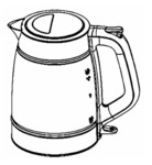 Verseuse en verre pour bouilloire en verre Tefal KI605B30