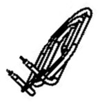 Rsistance droite pour friteuse air fryer Moulinex Easy Fry Dual Flex EZ9228F0 - EZ922DF0