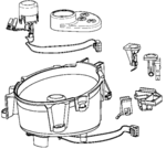 Support + connexion bol pour robot cuiseur Volupta HF40 Moulinex