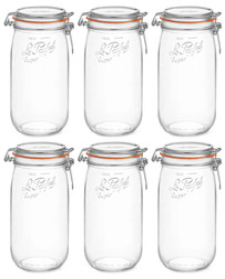 Lot 6 bocaux 1,5 L "Super" Le Parfait