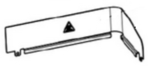 Pare-graisse droit pour plancha grill Riviera & Bar QPL528