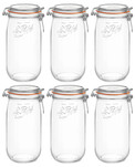 Lot 6 bocaux 1,5 L &quot;Super&quot; Le Parfait