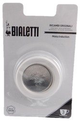 Ensemble filtre + 3 joints pour cafetire italienne Bialetti Moka Induction