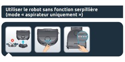 Schma de la notice d'utilisation : installation du module arrire pour robot X-plorer 220 - 240