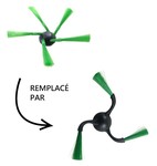 Brosse latrale pour aspirateur robot Vorwerk Kobold VR300