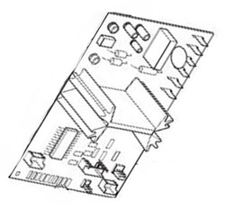 Carte lectronique de puissance pour machine expresso Delonghi Dedica Duo EC890