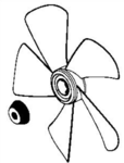 Hlice + crou ventilateur Rowenta Turbo Silence Extreme VU5690