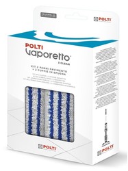 Kit serpillres + bonnettes pour balai vapeur Polti PTEU0295 - PTEU0299 Vaporetto 3 Clean