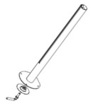 Tube + rondelle + cl pour ventilateur Rowenta Turbo Silence Extrme + VU5870F0 - VU5890F0