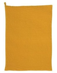 Torchon nid d'abeille jaune moutarde Mumba 50 x 70 cm Winkler