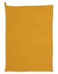 Torchon nid d&#039;abeille jaune moutarde Mumba 50 x 70 cm Winkler
