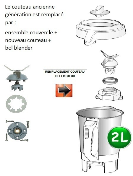 Couteau bol 2L Moulinex Soup & Co LM90 - Blender chauffant - Q103753