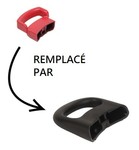 Poignée de cuve fixe pour autocuiseurs SEB Clipso Easy - poignée rouge remplacée par une noire