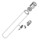 Enjoliveur blanc du tube pour ventilateur Rowenta Turbo Silence Extrme + VU5870F0 - VU5890F0