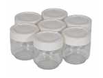 Lot de 7 pots pour yaourtires Yogurta et Yogurteo de Moulinex - A14A03