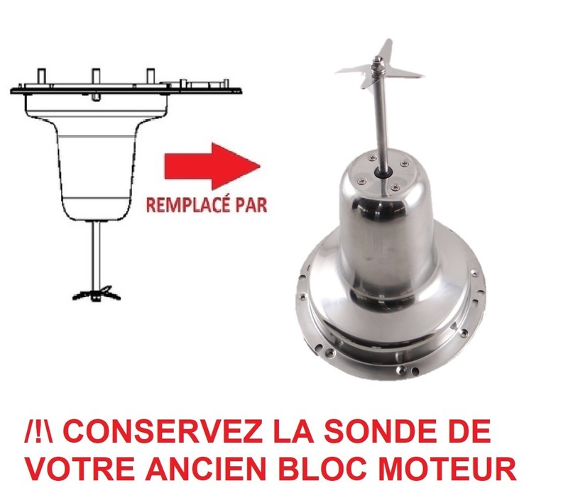 Bloc moteur + couteau blender Moulinex Easy Soup LM841 