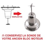 Bloc moteur + couteau  pour blender Moulinex Easy Soup LM841