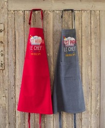 Tablier de cuisine C'est maman le chef rose Winkler